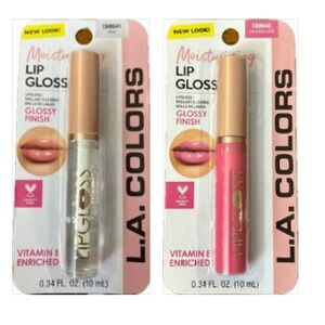 L. A. Colors Moisturizing Lip Gloss with Vitamin E Colors: Clear & Parad…